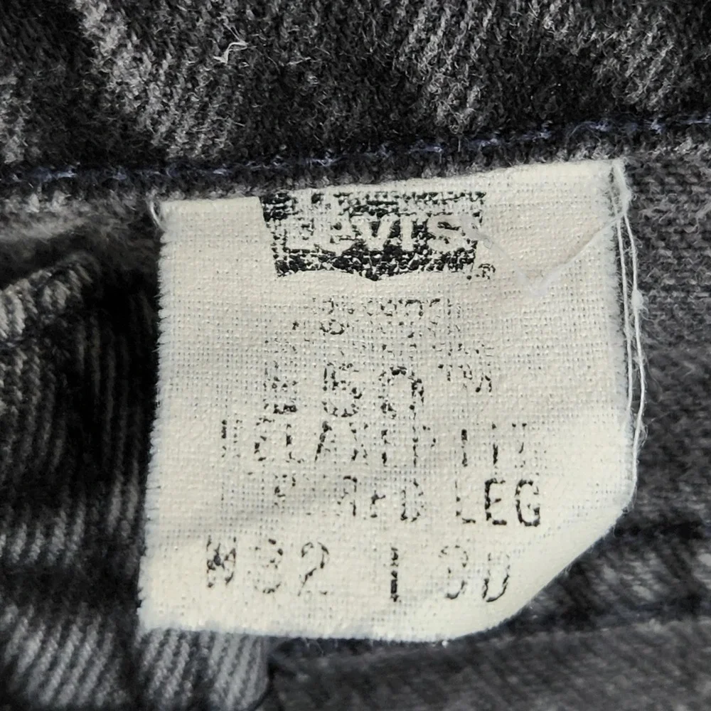 Vintage Levis 550 Orange Tab Jeans Mens 32x30 Faded Black USA 90s Measures 30x30
